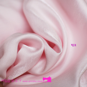 수직공단(핑크) 드레스원단